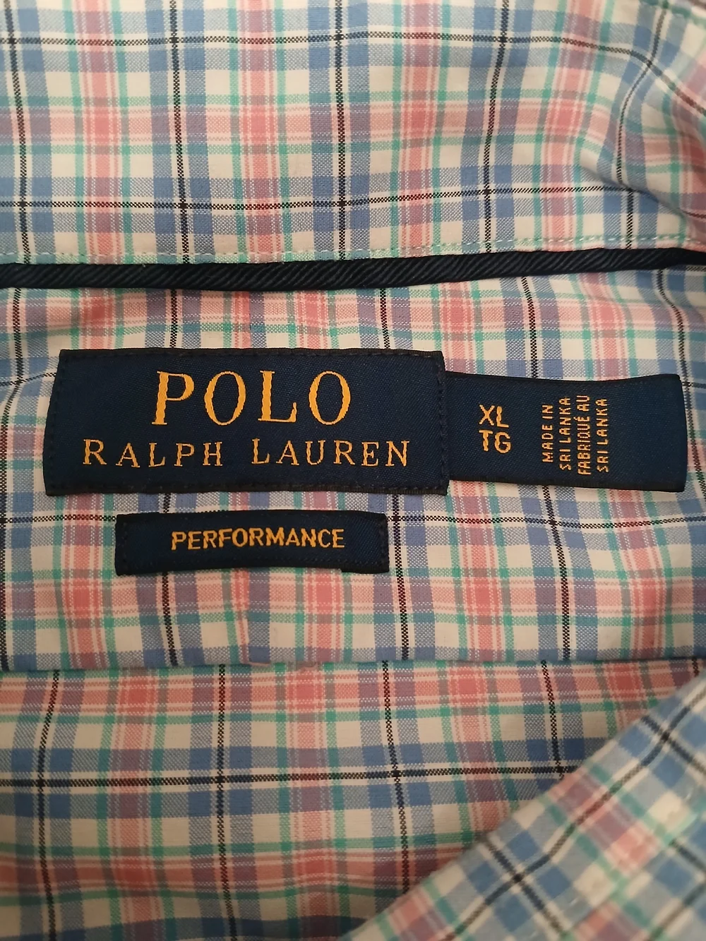 Polo Ralph Lauren Performance Men's XL Plaid Long Sleeve Button-Up PGA 100th